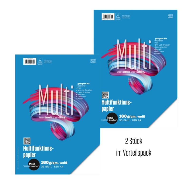 Staufen Style Multifunction Paper DIN A4 160 g/m² White -