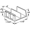 Prime-Line M 6059 Sliding Shower Door Bottom Guide, 1/2 In.