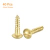 QUARKZMAN Wood Screws M2.5 x 10 mm Slotted Round Head