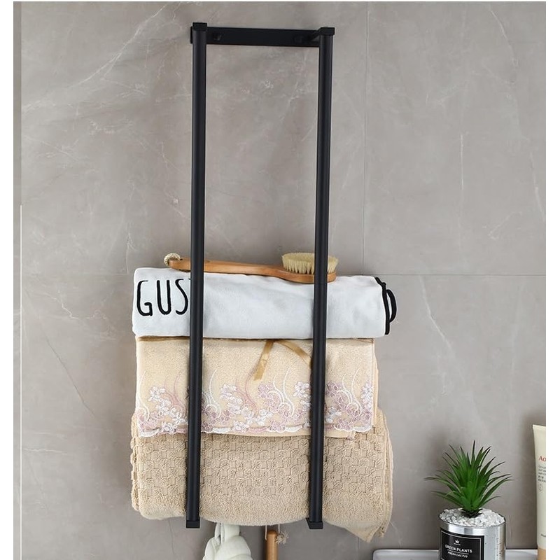 Bathroom Towel Rack for Rolled Towels, Wall Mounted Towel Storage