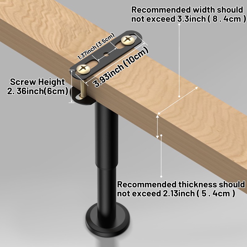 Wlrrcwdttc 6 Pcs Adjustable Height Bed Support Legs 7.08-12.6 inch,