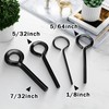 Auvotuis 7/32 inch Standard Hex Dogging Key, 8 Pcs Black