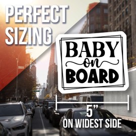 Baby On Board Magnet - Fun Car Magnet - Baby Safety Sign - Easy to Install - Durable Car Accessory for New Parents - Car Magnet - AAMT0378