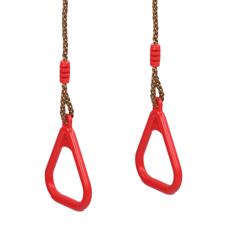 Children Adult Pull up Rings Plastic Trapeze Swing Triangular Gym
