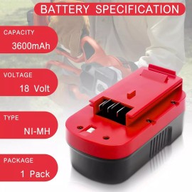 For BLACK AND DECKER 2 Pack 18V for Black and Decker HPB18 18 Volt 4.5Ah Battery HPB18-OPE 244760-00A