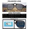 Long Keeper Polarised Sunglasses Clip for Glasses Wearers - Aviator