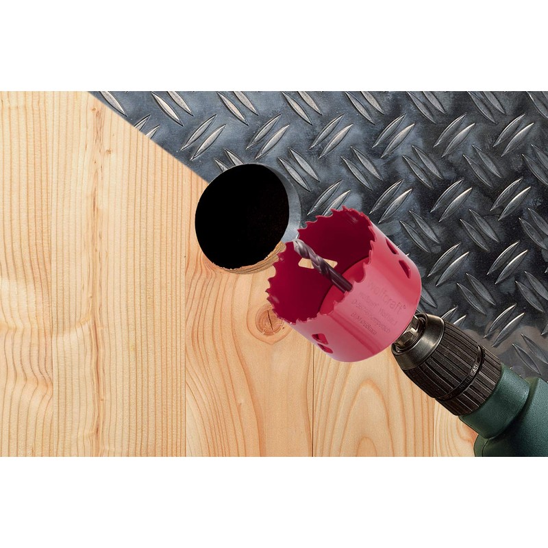 Wolfcraft 5471000 5467000 Hole saw, red