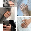 10mm 925 Sterling Silver Rings for Women Mens Brushed Dome