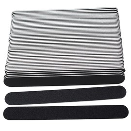 Nagelfeilen 50 Stück Nagelpolierblöcke Professionelle Doppelseitige Nagelfeile 100/180 Körnung für Acryl Naturgel Nagellack Geeignet für Zuhause Nagelstudio (Schwarz)