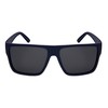 Edge I-Wear Square Sunglasses for Men Women Polarized Lens 1408-P-3(M.NAVY.sd)