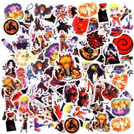 Pack of 60 Anime Stickers Children, Anime Stickers Kawaii Stickers, Waterproof Vinyl Stickers for Laptop, Scrapbook, Skateboard, Motorcycle