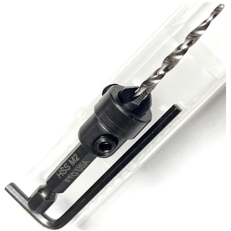 FTG USA Countersink Drill Bit for Wood with Tapered Drill