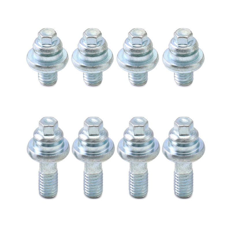 QWORK Side Post Battery Terminal Bolt, 4 Pairs 3/8" Standard