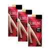 Atsugi FS3500 Women's Short Stockings, Slim Line, Ankle Length, 3-Pack,