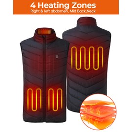 CHHID Heated Vest for Men and Women,Lightweight Heating Vest for Winter Outdoor Hunting Skiing etc (Battery Not Included)