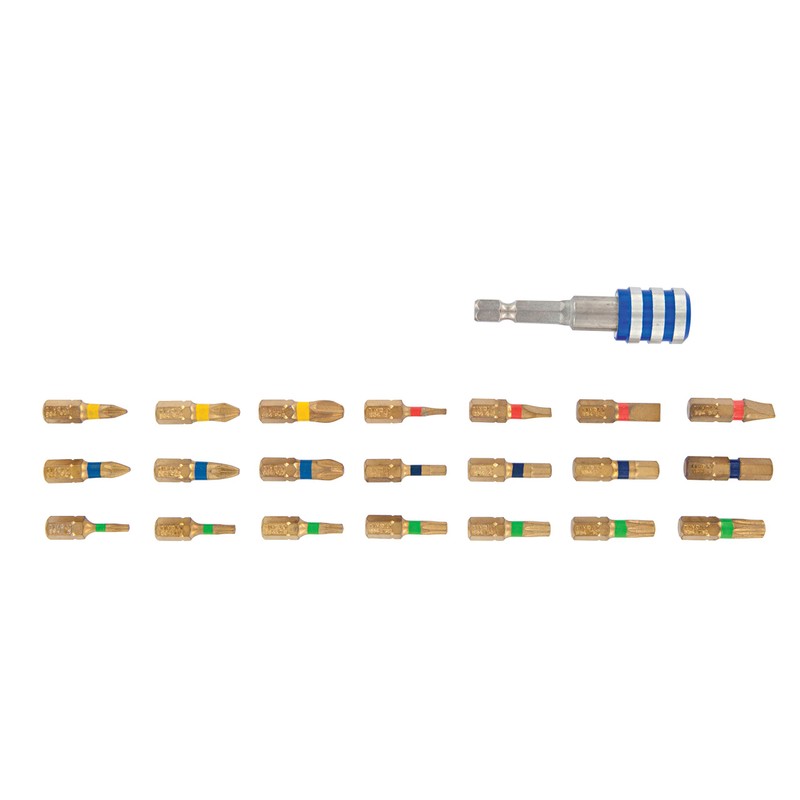 Tivoly 11521572005 Screwdriver Bits Set for Torsion Diamant Technic 22-Piece