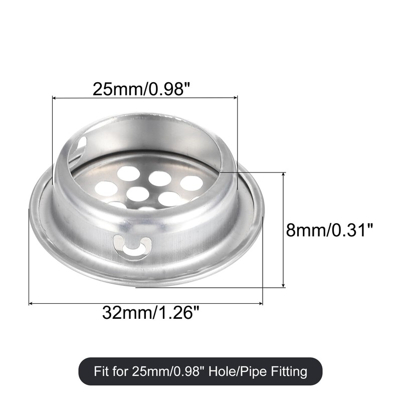 uxcell Floor Drain Cover, Stainless Steel Anti Blocking Drain Cover
