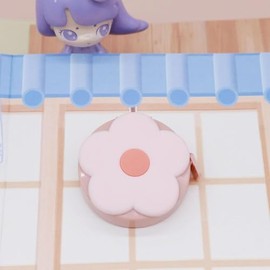 Pink Flower Soft Tape Measure 60-Inch 1.5 Meter Retractable Cartoon Measuring Tape Cute Tape Ruler for Sewing Craft Cloth Body Measurements, Sewing Tool Tape Measures