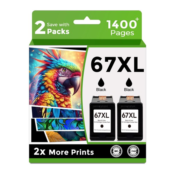Skyink Remanufactured Ink Cartridge Replacement for HP ink 67 XL