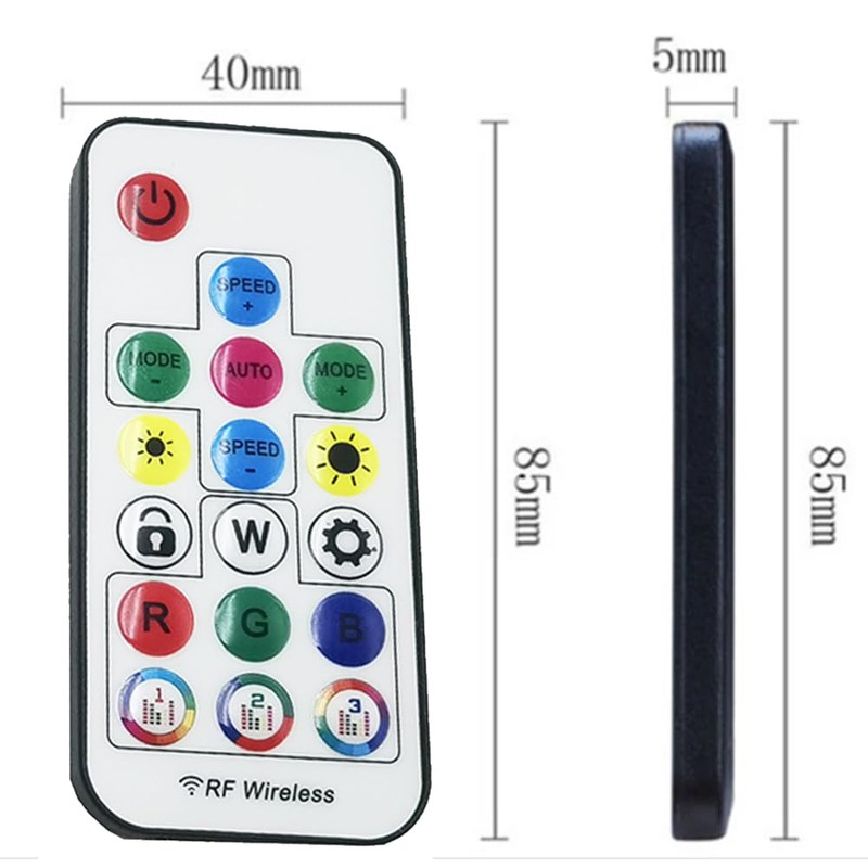 Vrabocry WS2812B WS2811 5050 RGB Led Strip Light Music Controller