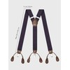 Kohentact Suspenders for Men with Clip & 6 Buttons 1.4in