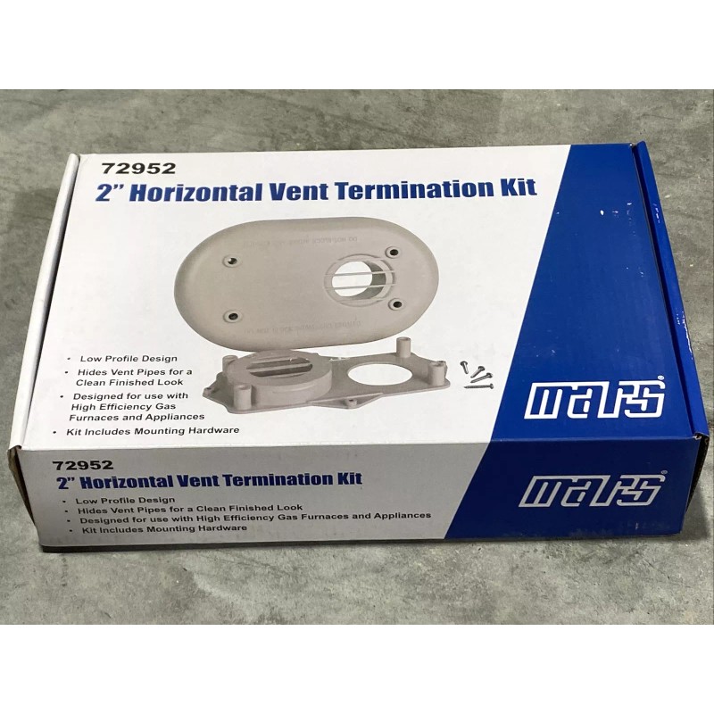 Mars 72952 Horizontal Vent Termination Kit 2” New