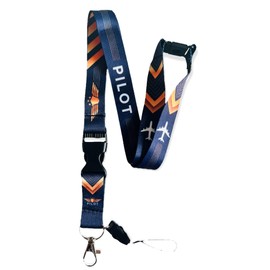 PAC Supplies Global Pilot Lanyard With Safety Break & Detachable Buckle Clip