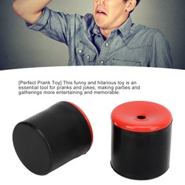 Sounds Fart Prank Maker Machine, Set of 2 - Adjustable Hilarious Soft Rubber Squeeze Fart Toy for Fun & Laughter (Red)