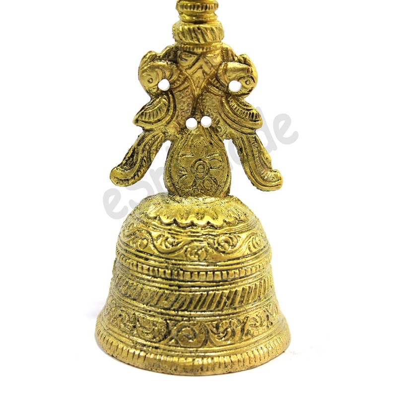 eSplanade Ganesha Brass Pooja Puja Bell Ghanti, for Poojan Purpose,