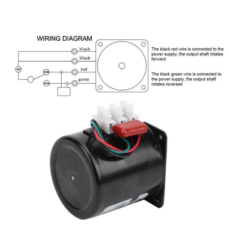 Mini Motor AC Synchronous Metal Gear Slow Speed Permanent Magnet