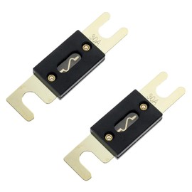 BoJack 2pcs 400A ANL Fuse Holder and 2pcs 400Amp 32VDC ANL Fuses for Audio and Video Systems