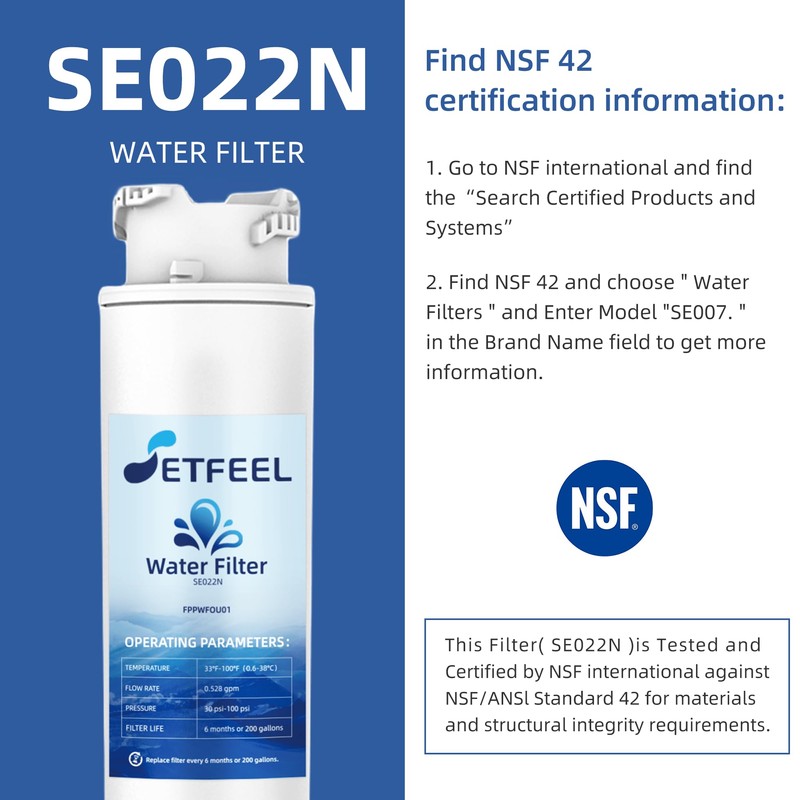 Water Filter for Frigi-daire EPTWFU01, Fit Pure-Source ultra II EWF02