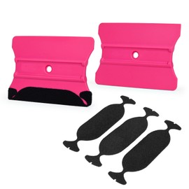 EHDIS 2pcs Vinyl Squeegee Felt Edge Squeegee Wallpaper Smoothing Tool Window Tint Squeegee 4 Inch Car Vinyl Scraper Decal Applicator Window Tint Tool with Felt Edge