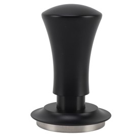 51mm Coffee Tamper Stainless Steel Spring Design Coffee Powder Hammer with Scale Thread 30lbs Black