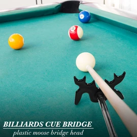 Skylety Retractable Billiard Cue Stick Bridge with Bridge Head, Snooker Set Billiard Pool Cue Accessory for Pool Table(Sponge Cover)