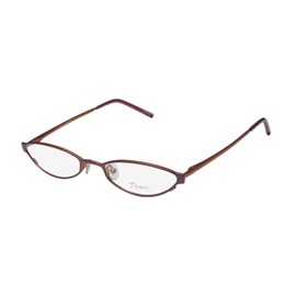 Thalia Lolita For Women CatEye Full-Rim Shape Spring Hinges High-End School Teacher Look Eyeglasses/Eyewear (51-19-135, Bronze/Grape)