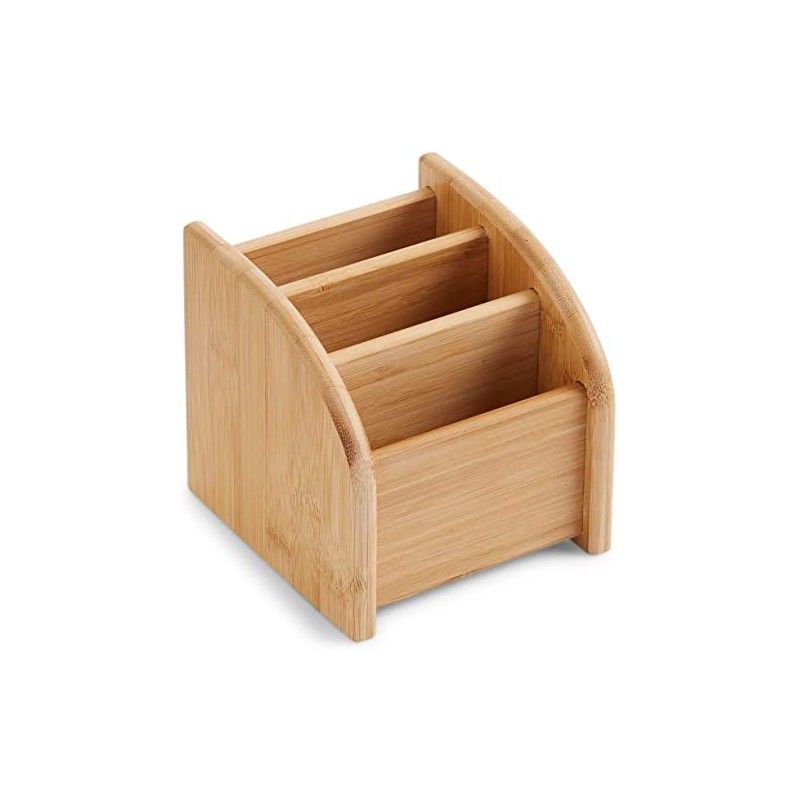 Kozy Kitchen Bamboo Mini Desk Organizer, 3-Tier Office & Vanity