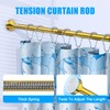 TEECK Shower Curtain Rod, 27-76 inch Adjustable Spring Tension Curtain