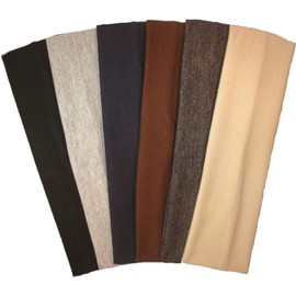 Cotton Headbands 6 Pack Stretch Elastic Yoga Soft and Stretchy Sports Fashion Headband for Teens Women Girls by Kenz Laurenz