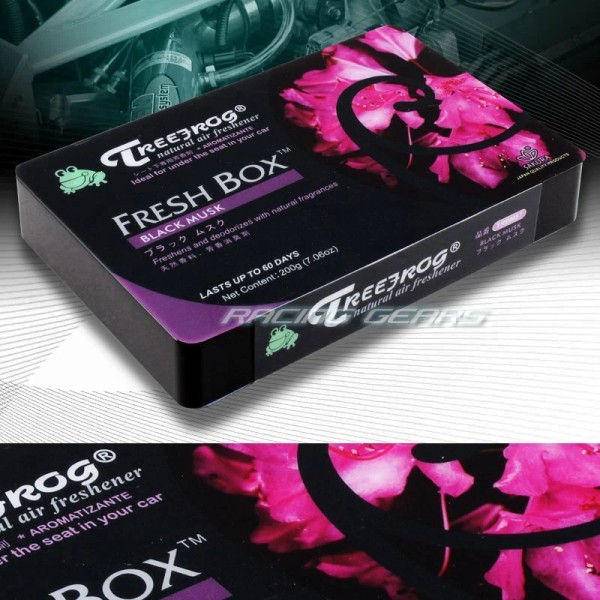 TREEFROG TREE FROG BLACK MUSK NATURAL EXTREME CAR AIR FRESHENER