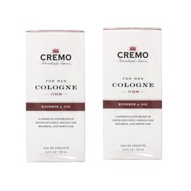 Cremo Cologne for Men No. 8 Bourbon & Oak, 3.4 fl oz (Pack of 2)