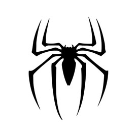 Bargain Max Decals Spider Silhouette Decal Notebook Car Laptop 5.5" (Black)