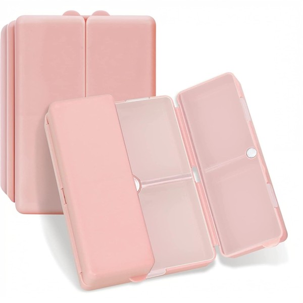 Daily Pill Organizer, 7 Compartments Portable Pill Case Travel Pill