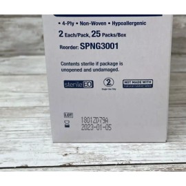 MediChoice 2 Boxes All-Purpose Sponges, 100 PC, Non-Woven 4-Ply, MediChoice *See Date*