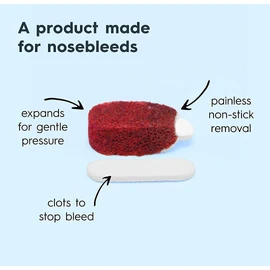 Nampons Nosebleed Stoppers - 24 Nose Bleed Plugs with Clotting Agent to Stop Nosebleeds Fast. Perfect First Aid Item Trusted by Doctors and Hospitals. Safe and Effective for Teens, Adults, Seniors