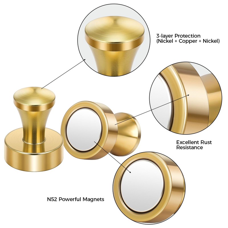 Wukong Neodymium Magnets Strong Hold, 20 x 25 mm, Pack