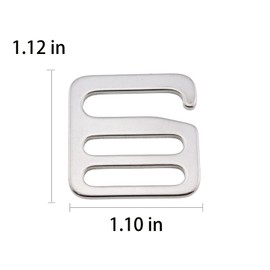 ZHYOHEN 4PCS Metal Luggage Webbing Adjustable Spring G Buckle Wave Buckle Aluminium Alloy Hook Bag Hardware Accessories Fit 20mm Webbing Width