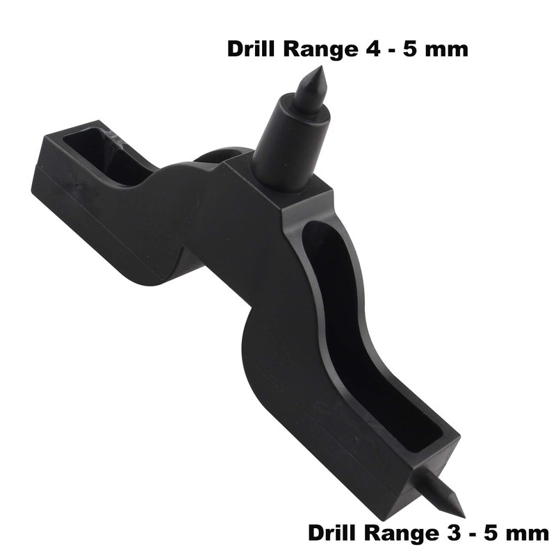 Futheda 2pcs 3mm, 4mm Irrigation Puncher Hole Maker Garden Drill