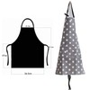 VEGCOO Women Cotton Cloth Apron with Pockets, Adjustable Cooking Aprons