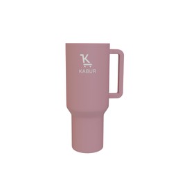 KABUR Hydro Tumbler 40oz - Premium Stainless Steel Travel Mug with Vacuum Insulation, Extra Lid, Straw, and Cupholder-Friendly Design. (Cranberry, 40oz)